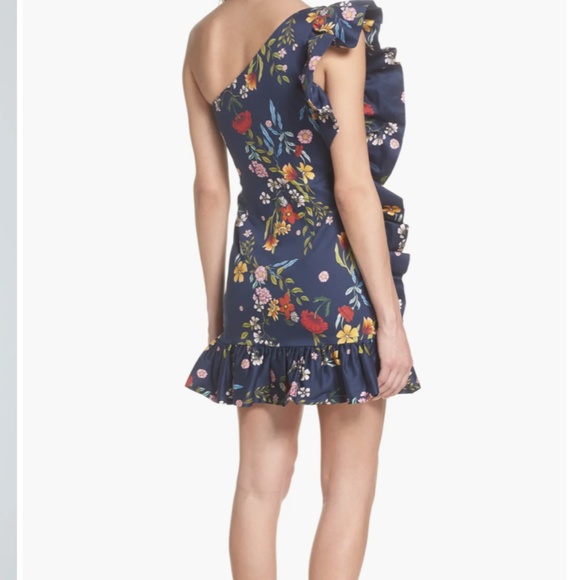 C/MEO No Matter One-Shoulder Ruffle Minidress AMPHORA - Picture 4 of 11